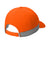 CornerStone Hats CS802 Mens Adjustable Hat Safety Orange Flat Back