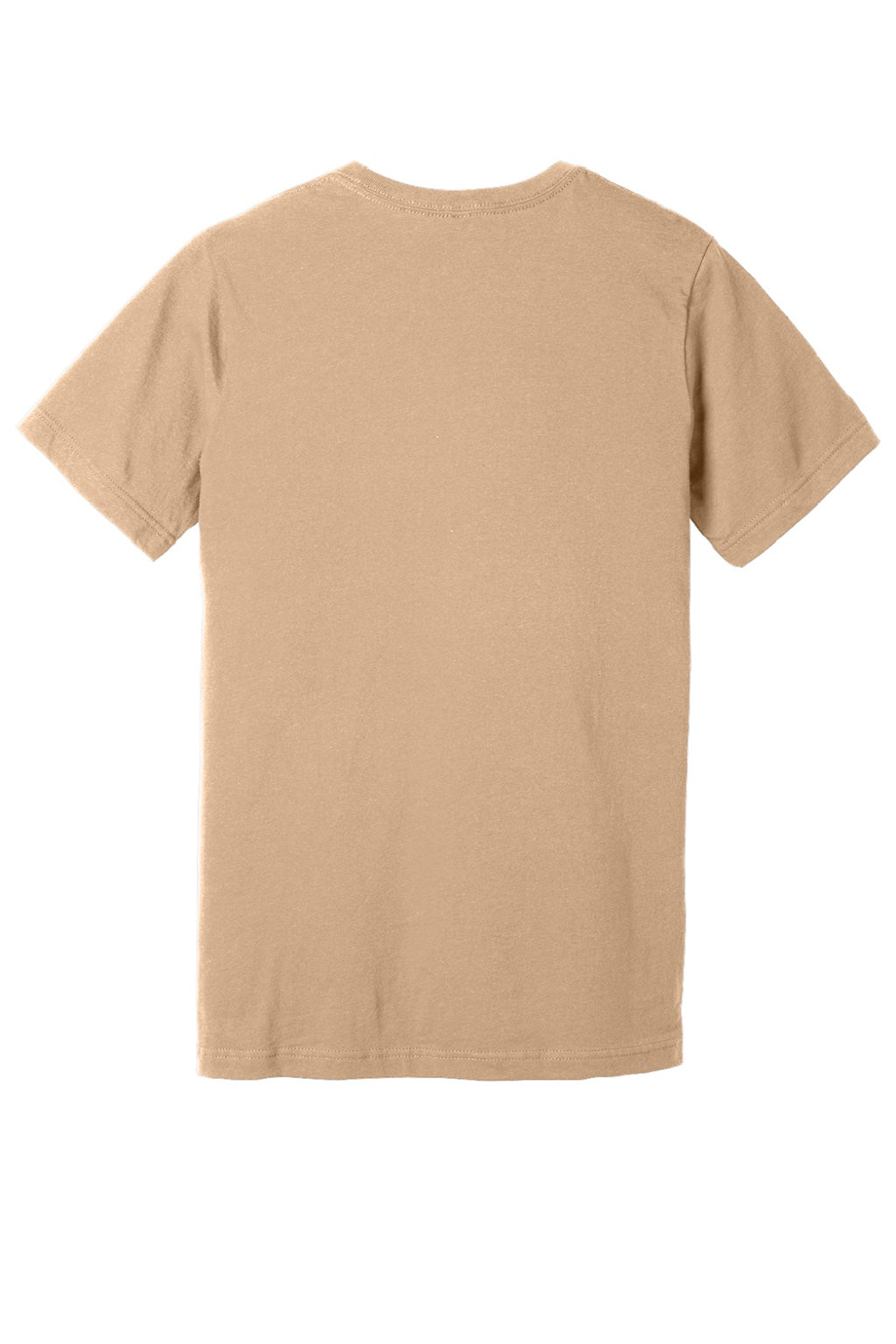 Bella + Canvas BC3001/3001 Mens Jersey Short Sleeve Crewneck T-Shirt Sand Dune Flat Back