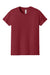 Bella + Canvas BC3001Y/3001Y Youth Jersey Short Sleeve Crewneck T-Shirt Cardinal Red Flat Front