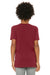 Bella + Canvas BC3001Y/3001Y Youth Jersey Short Sleeve Crewneck T-Shirt Cardinal Red Model Back