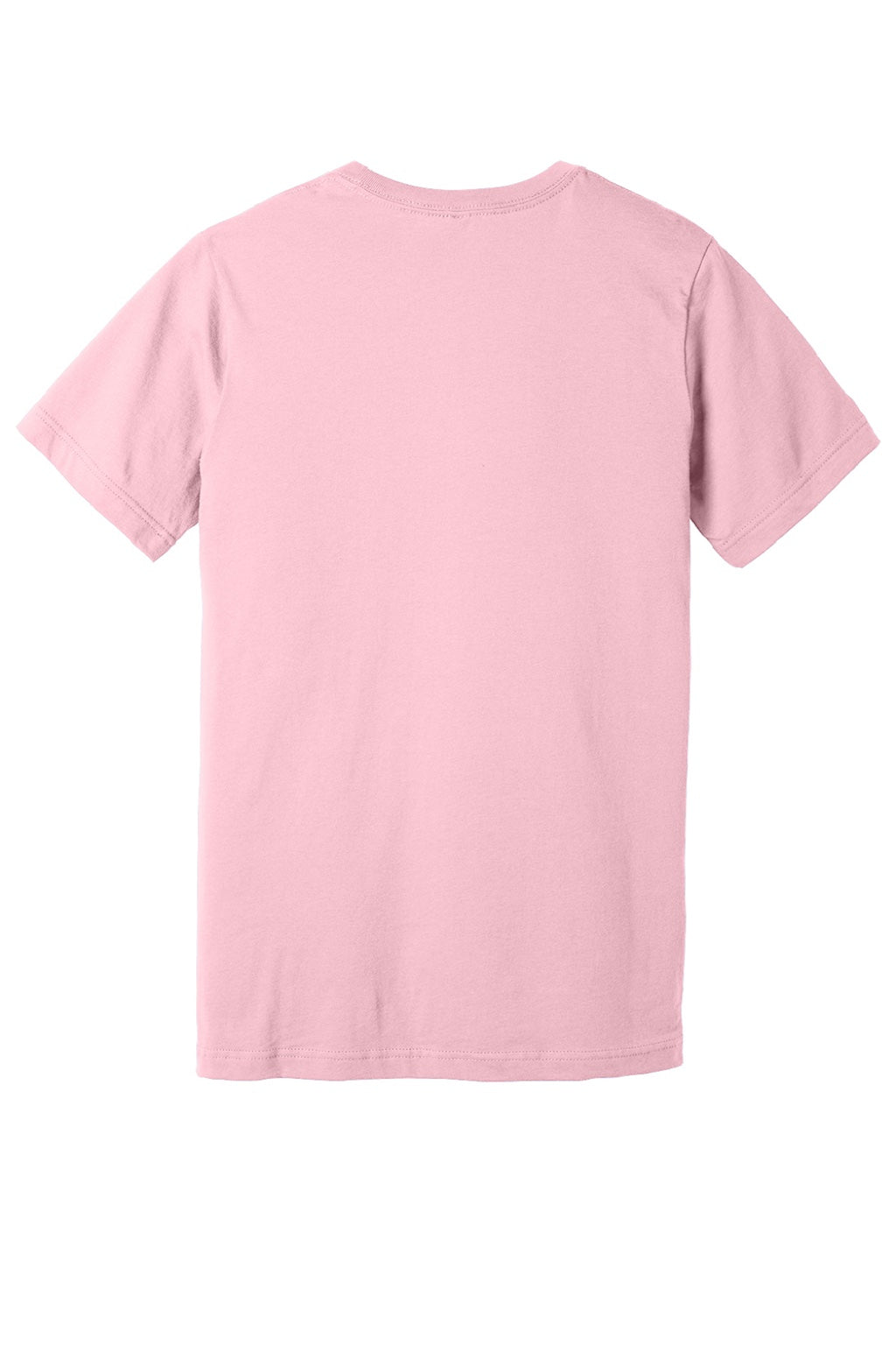 Bella + Canvas BC3005/3005 Mens Jersey Short Sleeve V-Neck T-Shirt Pink Flat Back