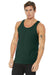 Bella + Canvas BC3480/3480 Mens Jersey Tank Top Forest Green Model Front