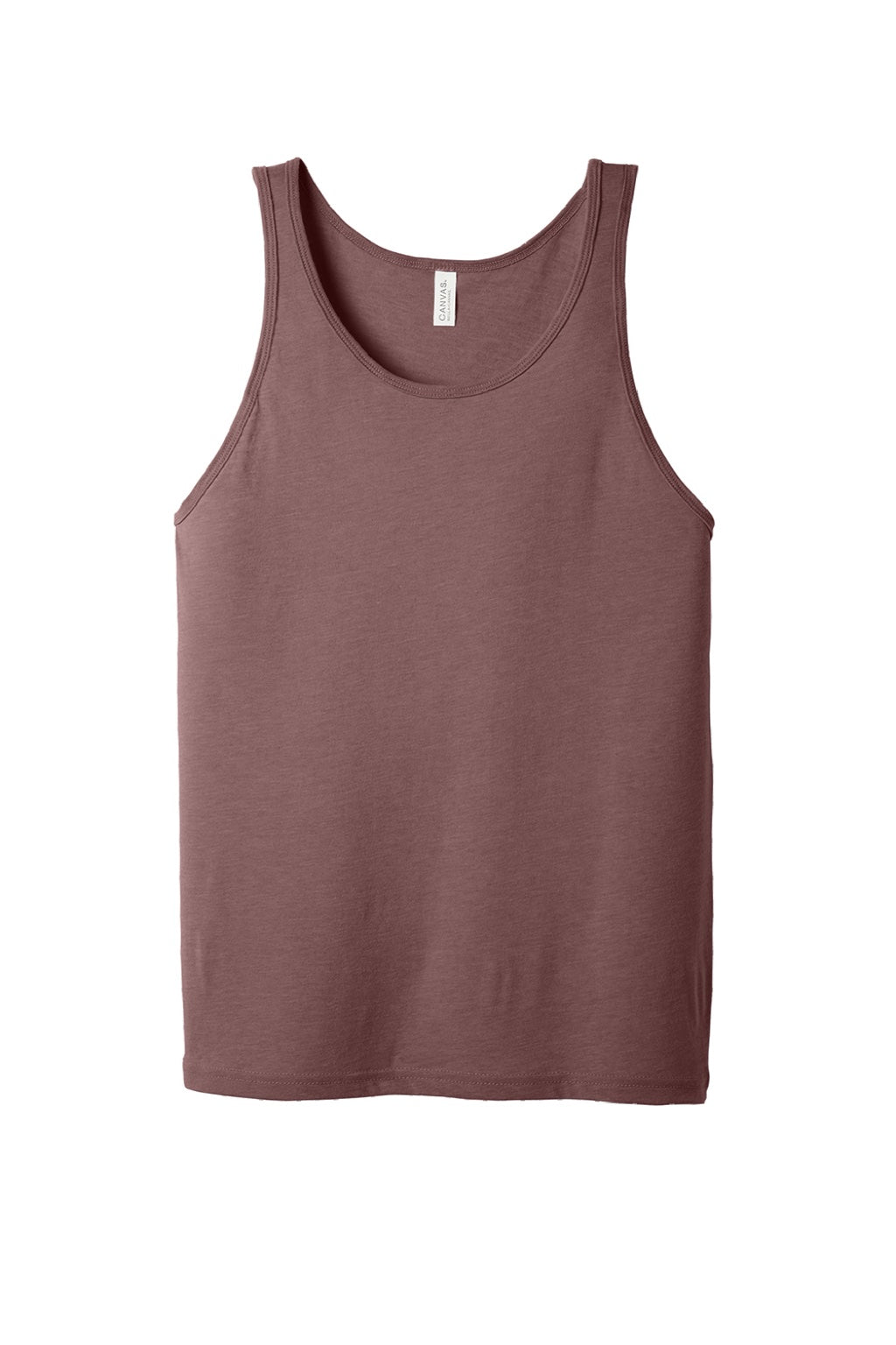 Bella + Canvas BC3480/3480 Mens Jersey Tank Top Mauve Flat Front