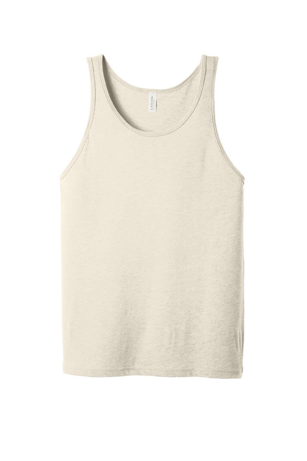 Bella + Canvas BC3480/3480 Mens Jersey Tank Top Natural Flat Front