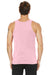 Bella + Canvas BC3480/3480 Mens Jersey Tank Top Pink Model Back