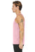 Bella + Canvas BC3480/3480 Mens Jersey Tank Top Pink Model Side