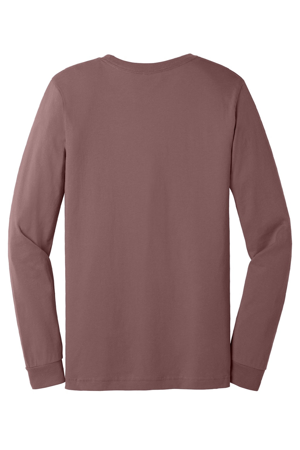 Bella + Canvas BC3501/3501 Mens Jersey Long Sleeve Crewneck T-Shirt Mauve Flat Back