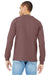 Bella + Canvas BC3501/3501 Mens Jersey Long Sleeve Crewneck T-Shirt Mauve Model Back