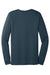 Bella + Canvas BC3501/3501 Mens Jersey Long Sleeve Crewneck T-Shirt Vintage Navy Blue Flat Back