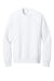 Bella + Canvas BC3901/3901 Mens Sponge Fleece Crewneck Sweatshirt White Flat Front