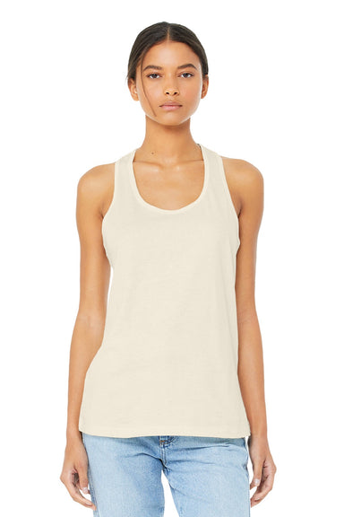 Bella + Canvas BC6008/6008 Womens Jersey Tank Top Natural Model Front