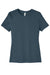 Bella + Canvas BC6400/6400 Womens Relaxed Jersey Short Sleeve Crewneck T-Shirt Vintage Navy Blue Flat Front