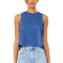Bella + Canvas Womens Cropped Tank Top - Heather True Royal Blue