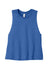 Bella + Canvas BC6682/6682 Womens Cropped Tank Top Heather True Royal Blue Flat Front