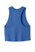 Bella + Canvas BC6682/6682 Womens Cropped Tank Top Heather True Royal Blue Flat Back