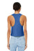 Bella + Canvas BC6682/6682 Womens Cropped Tank Top Heather True Royal Blue Model Back