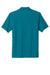 Port Authority K600 Mens EZPerformance Moisture Wicking Short Sleeve Polo Shirt Teal Green Flat Back