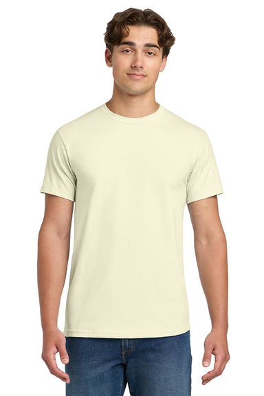 Gildan H000 Mens Hammer Short Sleeve Crewneck T-Shirt Off White Model Front