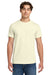 Gildan H000 Mens Hammer Short Sleeve Crewneck T-Shirt Off White Model Front