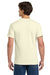Gildan H000 Mens Hammer Short Sleeve Crewneck T-Shirt Off White Model Back