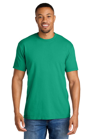 Comfort Colors 1717 Mens Short Sleeve Crewneck T-Shirt Island Green Model Front