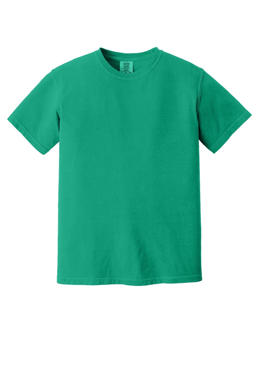Comfort Colors 1717 Mens Short Sleeve Crewneck T-Shirt Island Green Flat Front