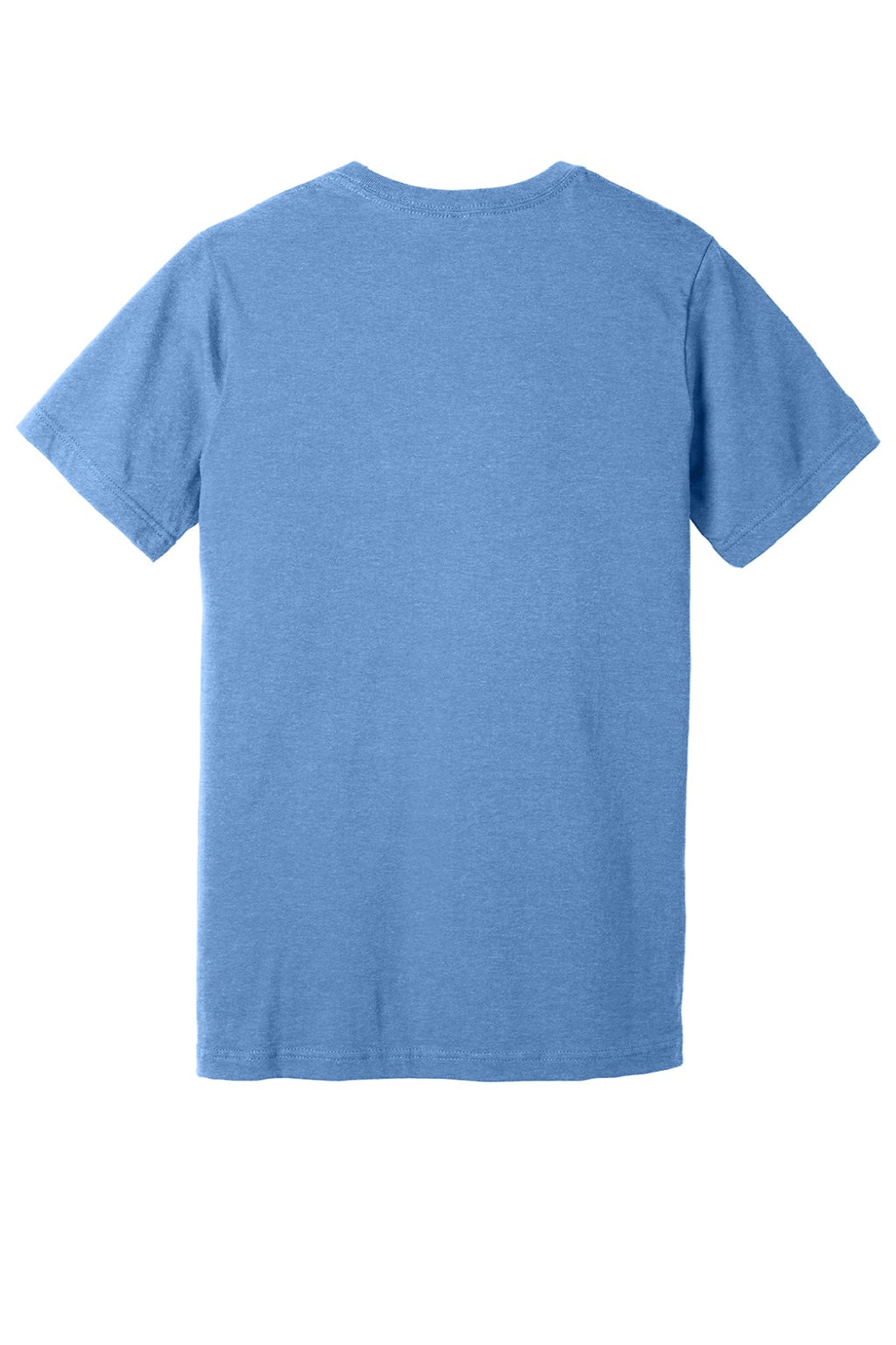 Bella + Canvas BC3001CVC/3001CVC Mens Heather CVC Short Sleeve Crewneck T-Shirt Heather Carolina Blue Flat Back