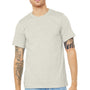 Bella + Canvas Mens Heather CVC Short Sleeve Crewneck T-Shirt - Heather Oatmeal - NEW