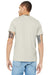 Bella + Canvas BC3001CVC/3001CVC Mens Heather CVC Short Sleeve Crewneck T-Shirt Heather Oatmeal Model Back