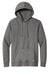 New Era NEA550 Mens Comeback Fleece Hooded Sweatshirt Hoodie w/ Pouch Pocket Heather Dark Grey Flat Front