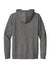 New Era NEA550 Mens Comeback Fleece Hooded Sweatshirt Hoodie w/ Pouch Pocket Heather Dark Grey Flat Back
