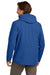 Eddie Bauer EB560 Mens WeatherEdge Plus Waterproof Full Zip Hooded Jacket Cobalt Blue Model Back