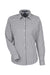 Devon & Jones DG536W Womens CrownLux Performance Gingham Long Sleeve Button Down Shirt Graphite Grey/White Flat Front