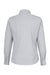 Devon & Jones DG537W Womens CrownLux Performance Microstripe Long Sleeve Button Down Shirt Graphite Grey/White Flat Back