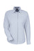Devon & Jones DG537W Womens CrownLux Performance Microstripe Long Sleeve Button Down Shirt Navy Blue/White Flat Front