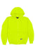 Berne HVF101 Mens Heritage Thermal Lined Full Zip Hooded Sweatshirt Hoodie w/ Pockets Yellow Flat Front