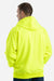 Berne HVF101 Mens Heritage Thermal Lined Full Zip Hooded Sweatshirt Hoodie w/ Pockets Yellow Model Back