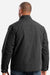 Berne J387 Mens Highland Quilt Lined Micro Duck Full Zip Jacket Black Model Back