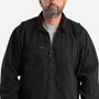Berne Mens Highland Washed Gasoline Full Zip Jacket - Black - New