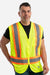 Berne HVV046 Mens Hi Vis Class 2 Vest Yellow Model Front