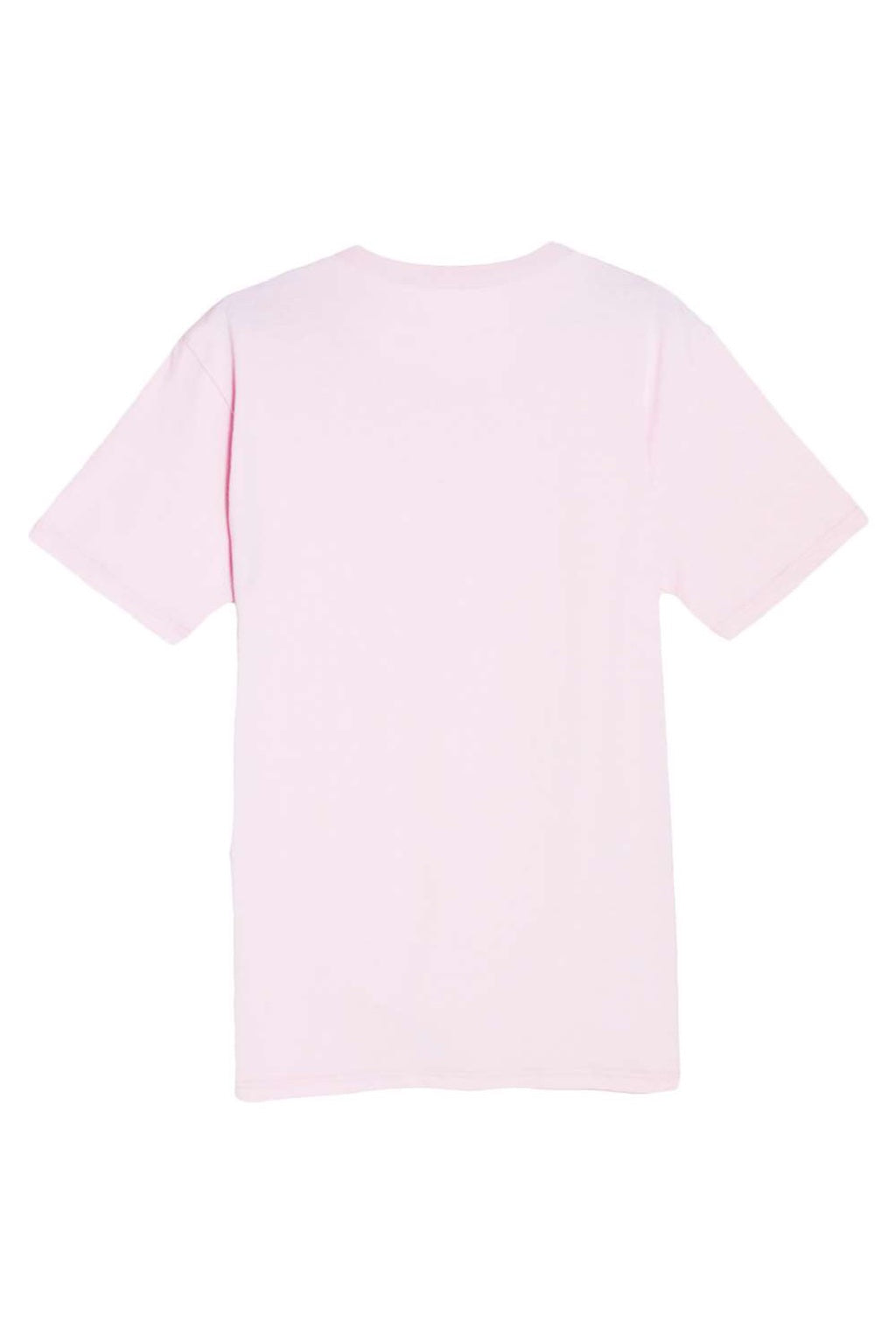 Lane Seven LS15001 Mens Heavyweight Short Sleeve Crewneck T-Shirt Bubblegum Pink Flat Back