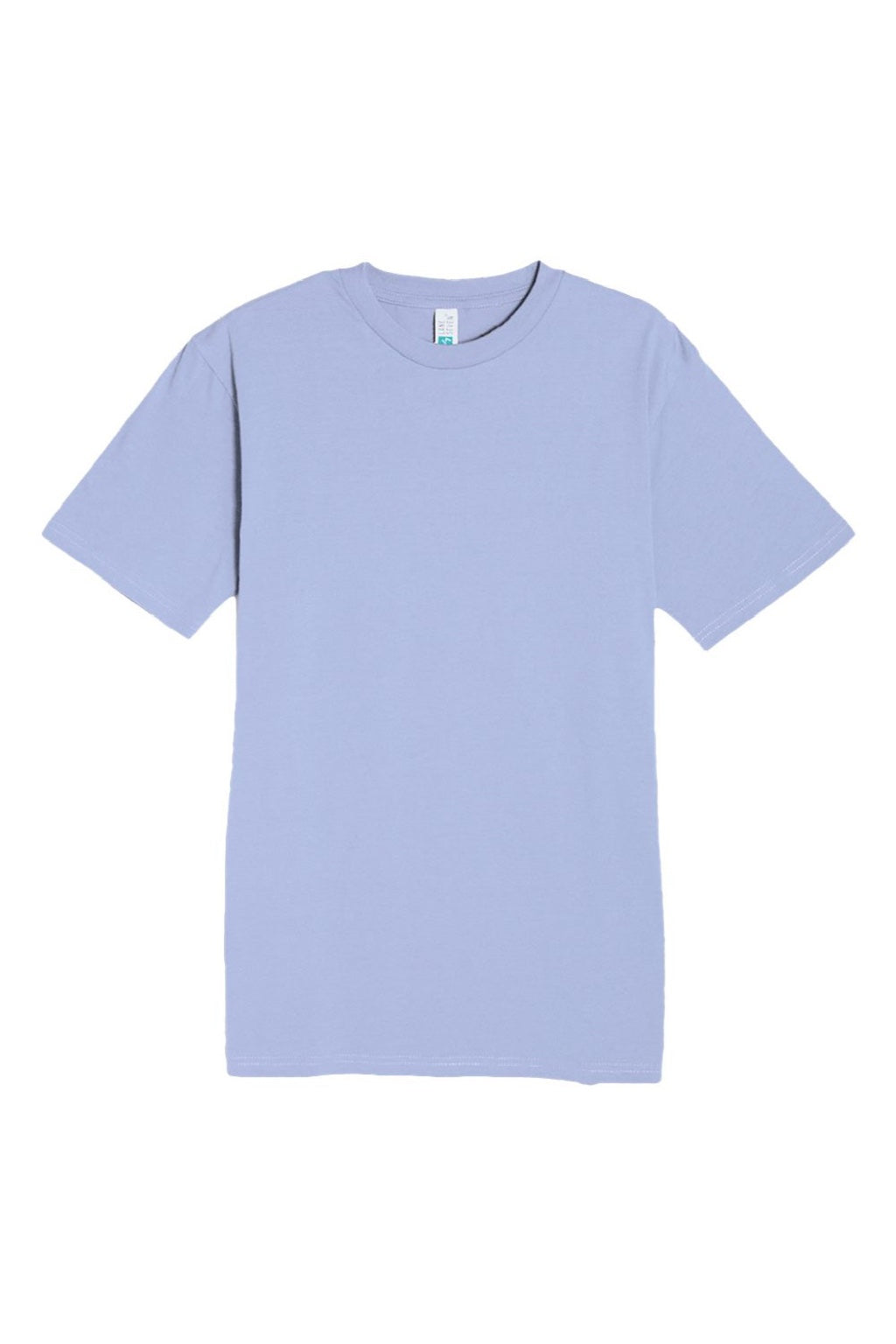 Lane Seven LS15001 Mens Heavyweight Short Sleeve Crewneck T-Shirt Colony Blue Flat Front