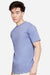 Lane Seven LS15001 Mens Heavyweight Short Sleeve Crewneck T-Shirt Colony Blue Model Side