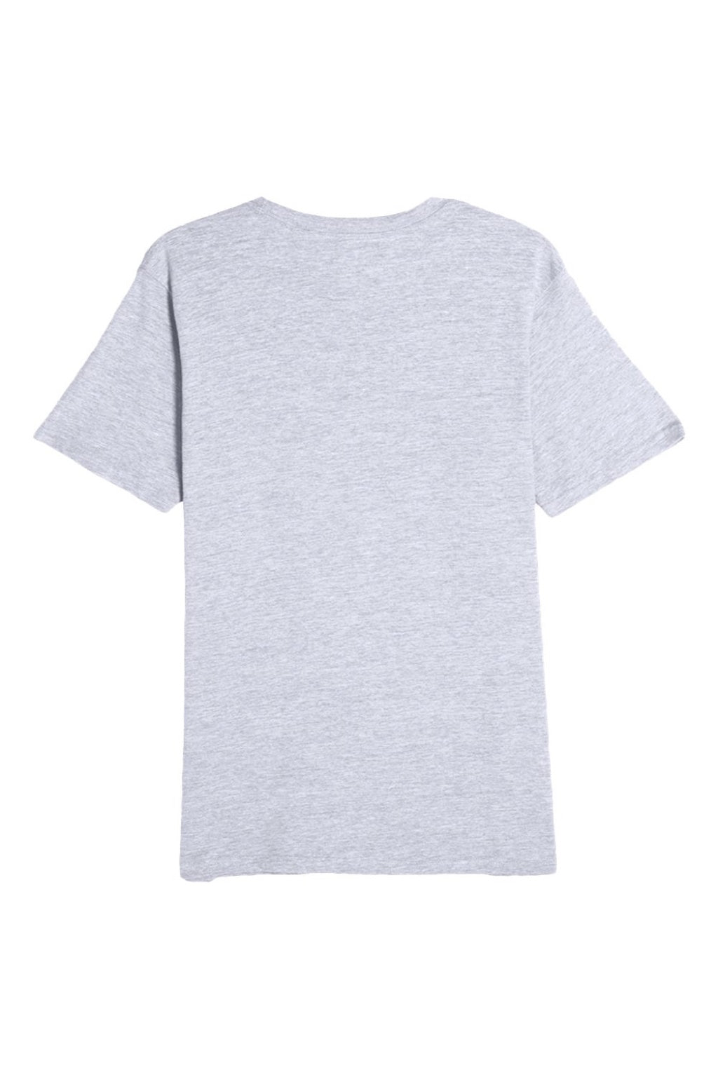 Lane Seven LS15001 Mens Heavyweight Short Sleeve Crewneck T-Shirt Heather Grey Flat Back