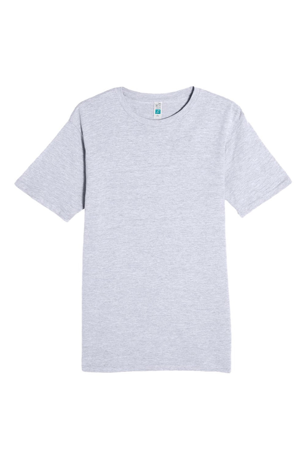 Lane Seven LS15001 Mens Heavyweight Short Sleeve Crewneck T-Shirt Heather Grey Flat Front