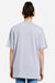 Lane Seven LS15001 Mens Heavyweight Short Sleeve Crewneck T-Shirt Heather Grey Model Back