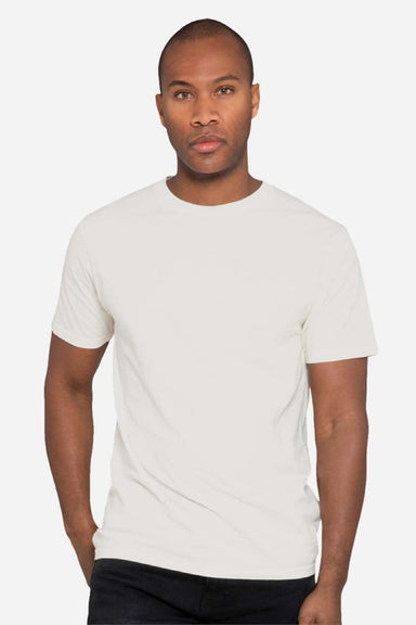 Lane Seven LS15001 Mens Heavyweight Short Sleeve Crewneck T-Shirt Natural Model Front