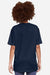 Lane Seven LS15001 Mens Heavyweight Short Sleeve Crewneck T-Shirt Navy Blue Model Back