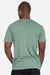 Lane Seven LS15001 Mens Heavyweight Short Sleeve Crewneck T-Shirt Sage Green Model Back