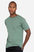 Lane Seven LS15001 Mens Heavyweight Short Sleeve Crewneck T-Shirt Sage Green Model Side